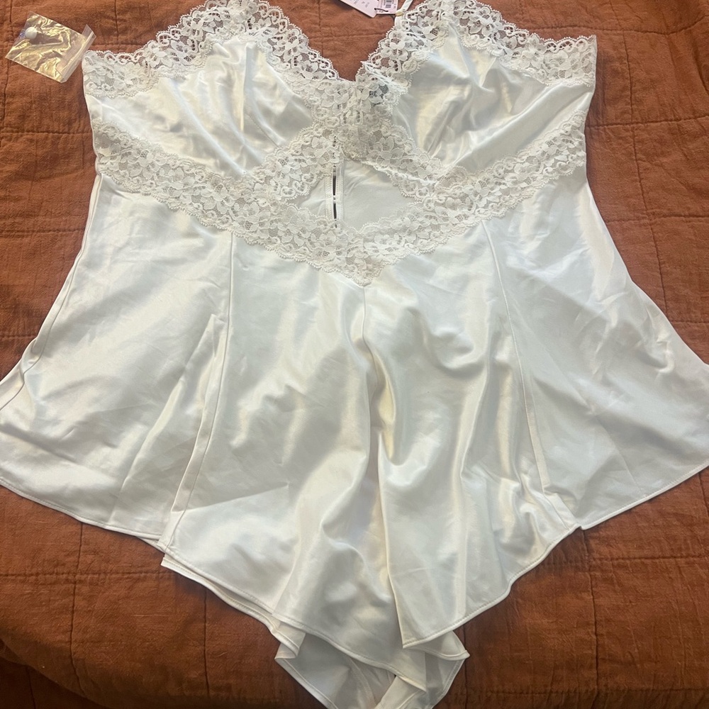Victoria’s Secret White Lace Bodysuit